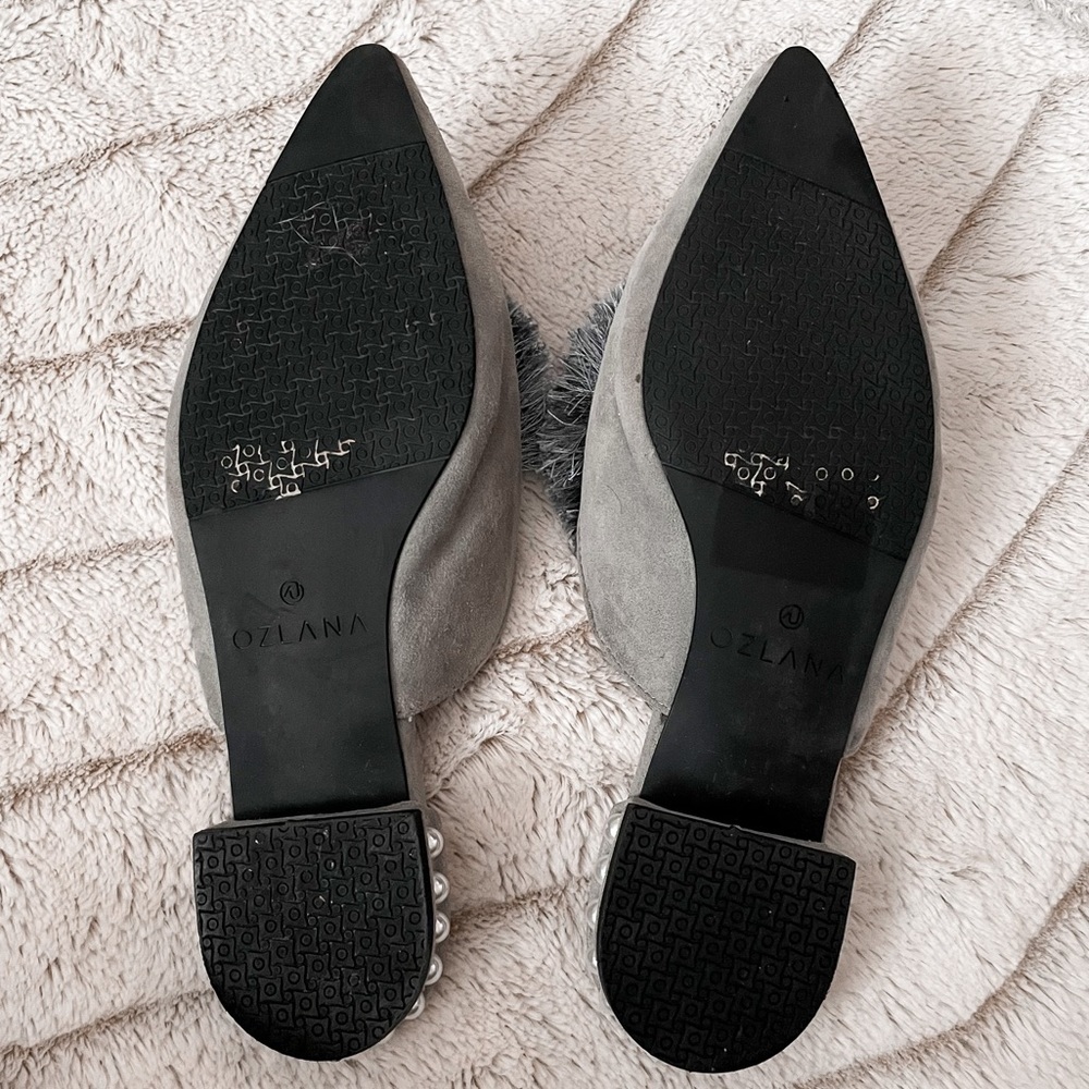 OZLANA Fur Pom Pom Flats (Fashion House) - Picture 7 of 8